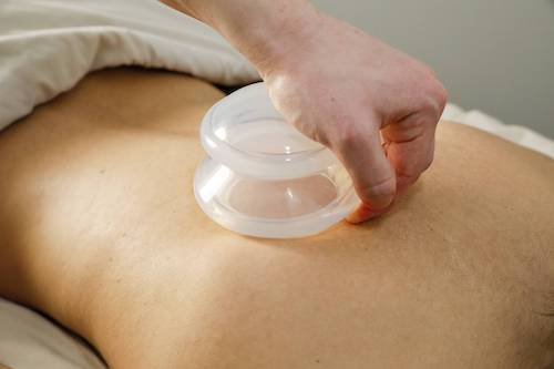 Pain relief cupping massage